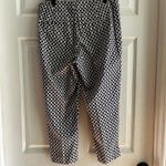Talbots Black & White Geometric Print Cropped Career Casual Pants Trousers6P Photo 13
