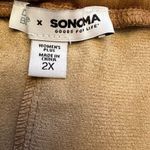 Sonoma  Denise Bidot faux leather straight leg pants in tobacco size 2X Photo 6