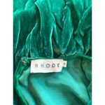 Rhode Pia Ruched Velvet Mini Dress Emerald Green Womens Size 6 Photo 9