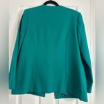 Vintage Collarless Women's Blazer, Size 14 Green Photo 10