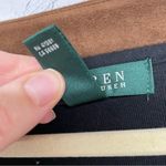 Lauren Ralph Lauren Black Long Sleeve Shift Dress Suede Accents 2X Midi Length Photo 3