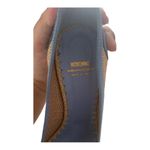 Moschino  cheap and chic womens 41 9.5 blue bow straw cute woven leather Italy Photo 4