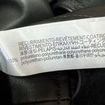 ZARA NEW Black Faux Vegan Leather Sleeveless V-neck Pinafore Button Mini Dress M Photo 10