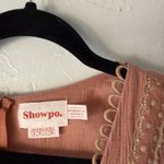 Showpo Dress Festival Small Pink Mauve Boho Flutter Sleeve Lace Up Mini Casual Photo 3