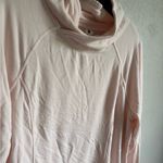 Yogalicious Light Pink Mock Cowl Neck Lightweight Athletic Sweatshirt Womens L Photo 1