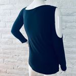 Go Couture Black Off Shoulder Knit Tunic Sweater in Black size L Photo 6