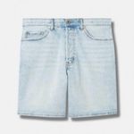 Torrid Button Fly Mom Jean Premium Classic Denim Mid-Rise Shorts Light Wash 24 Photo 3