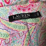 Ralph Lauren Lauren  Pink and Green Paisley PJ Top Bundle L Photo 3
