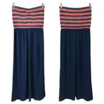 Rachel Rachel Roy LARGE Blue Bandage Top Strapless Sheath Maxi Tube Dress Photo 4