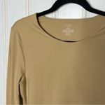 Nuuds Bodysuit Long Sleeve Beige Sz L 620 Tan Size L Photo 4