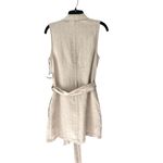Bella Dahl  Linen Sleeveless Belted Blazer NWTs Tan size small Photo 7