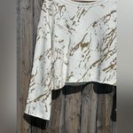 Wildfox  white and gold marble print sweatshirt Photo 3