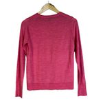 J. Crew 100% Wool Sweater Womens XS Pink Crew Neck Lightweight Classic Preppy Photo 2