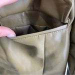 Urban Outfitters  Oversized Jules Faux Leather Blazer Olive Small Photo 9