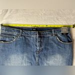 Mossimo Y2K Low Rise Denim Skirt in Dark Indigo Size 14 NWT Front Slit Blue Photo 2