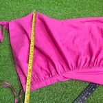 ZARA Women's Size S Hot Pink Bodycon One Shoulder Side Slit Cocktail Dress Photo 4