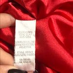 Theia red ruffle woman size 6 long formal dress silk body wedding prom dressy Photo 8