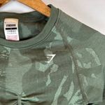 Gymshark Green Adapt Camo Seamless Cropped Long Sleeve Top Women's Size S Photo 5