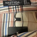 Nasty Gal  Summer Check Double Split Mini Skirt Plaid NEW Photo 2