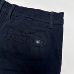 Banana Republic  Women's 5" Black Chino Flat Front Shorts Stretch Classic Size 10 Photo 2