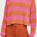 Free People Just My Stripe Cropped Sweater Photo 0