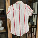 Dolce & Gabbana  linen button down shirt stripes short sleeve pocket collar top Photo 2
