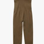 Brown ribbed shapewear bodysuit with tank top and long pants Size L Photo 0