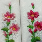 Embroidered Floral Ladies Hankies Vintage Set Of 3 In Original Box Pink Photo 3