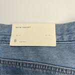 American Eagle AE Denim Mom Short High Rise 8 / 29 Blue Jean Cut-Off NEW Photo 2
