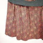 EXPRESS Womens Y2K Silk Blend Animal Print Square Neck Babydoll Blouse Size XS Photo 1