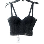 LaQuan Smith for FWRD Lace Bustier Top in Black XSmall New Womens Camisole Tank Photo 3