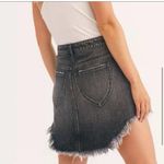 We The Free  Free People Bailey Asymmetrical Black Denim Skirt Size 31 Photo 2