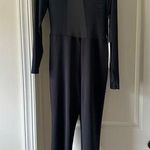 Iris NWT  Women’s Long Sleeves Jumpsuit Black Size Large Mesh See Through Photo 0