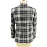 Oscar de la Renta VTG 90s Black /White Plaid Wool Blend Blazer Fully Lined M/12 Photo 2