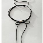 Free People Coquette Pearl & Bow Grapejuice Blues Choker Necklace in Black NWT Photo 1
