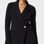 Spanx The Perfect Asymmetrical Ponte Blazer Black Size Small 20773R Photo 0