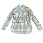 Panache  Apparel Grey Plaid Button-Down Shirt Top Oversized Size Small Women's Photo 7
