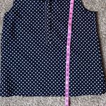 J.Crew Navy Polka Dot Sleeveless Blouse Photo 4