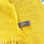 Rikka Large Wrap Scarf in Mustard Yellow Photo 3