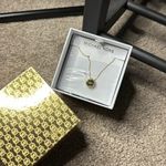 Michael Kors NWT  Gold Tone Steel Disc Pendant 18in Necklace Photo 5