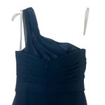 Azazie  One Shoulder Navy Blue Maxi Dress Size XS Photo 8