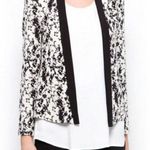 Mango MNG Collection Black & White Open Blazer - Size 4 Photo 5