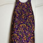 VINTAGE PURPLE PAISLEY SATIN SLIP LINGERIE DRESS Size M Photo 0