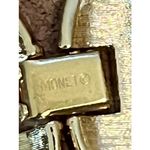 Monet Gold Tone Multi Layer Necklace 1980s Herringbone Chain Collar 32 in VTG Photo 2