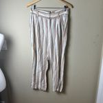 Free People  Striped Linen Beachy Wide Leg Pants Trousers - Size 2 Photo 1
