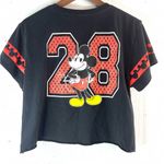 Disney Mickey Mouse XL Black and Red Crop Top Photo 1