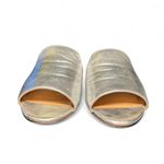 Steven By Steve Madden  Sensai silver metallic Leather Upper slide sandals Size 7 Photo 1