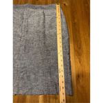 Banana Republic  Women's Gray Skirt Size 14 Linen Blend Fully Lined With Slit Photo 6
