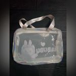 LABUBU Clear PVC Tote Bag – Purple Bunny Design – Cute Kawaii Style Photo 3