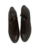 G.H. Bass Brown Leather Ankle Booties SZ 6.5. Zipper closer Brown Suede Western Photo 2